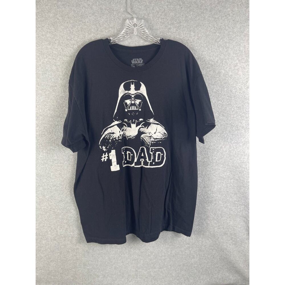 Fifth Sun Star Wars Darth Vader T Shirt Men's Size 2XL Black #1 Dad HOLE